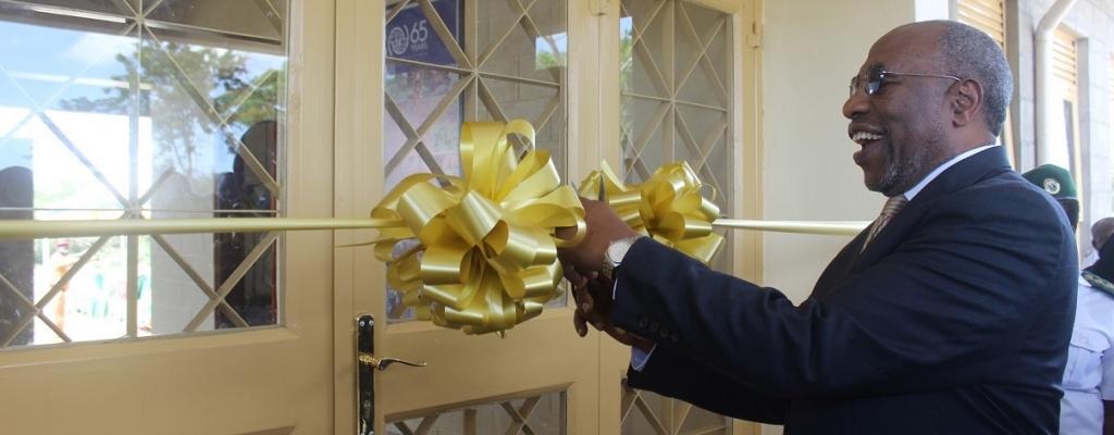 PM Rugunda at the handover ceremony of the Immigration Training Academy from IOM to GOU in Nakasongola